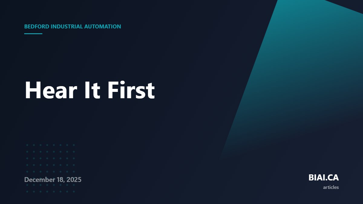 Hear It First